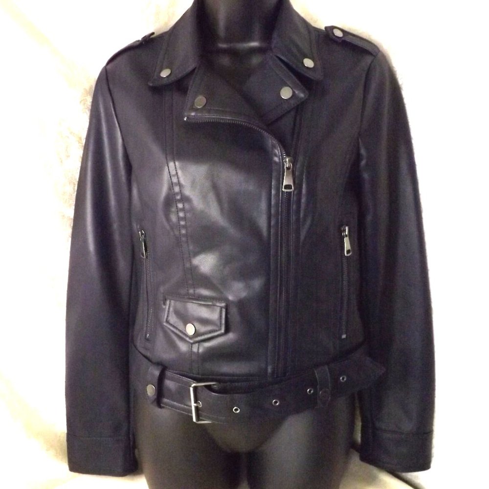 Express Faux Leather Jacket- Women's Small